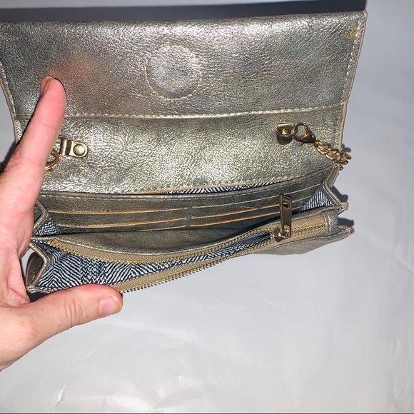 Gold marbled crossover clutch - Picture 3 of 8